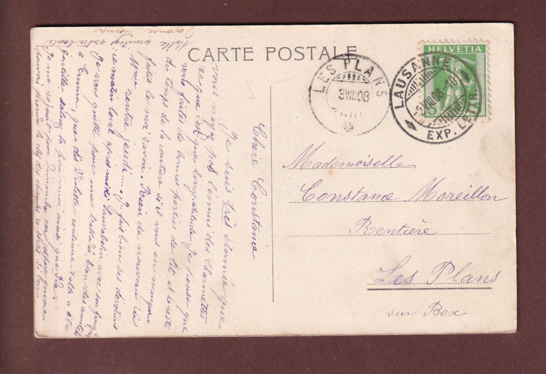Cartes postales: Château de CHILLON - 1908 – D'occasion à Pully par nicecards 1