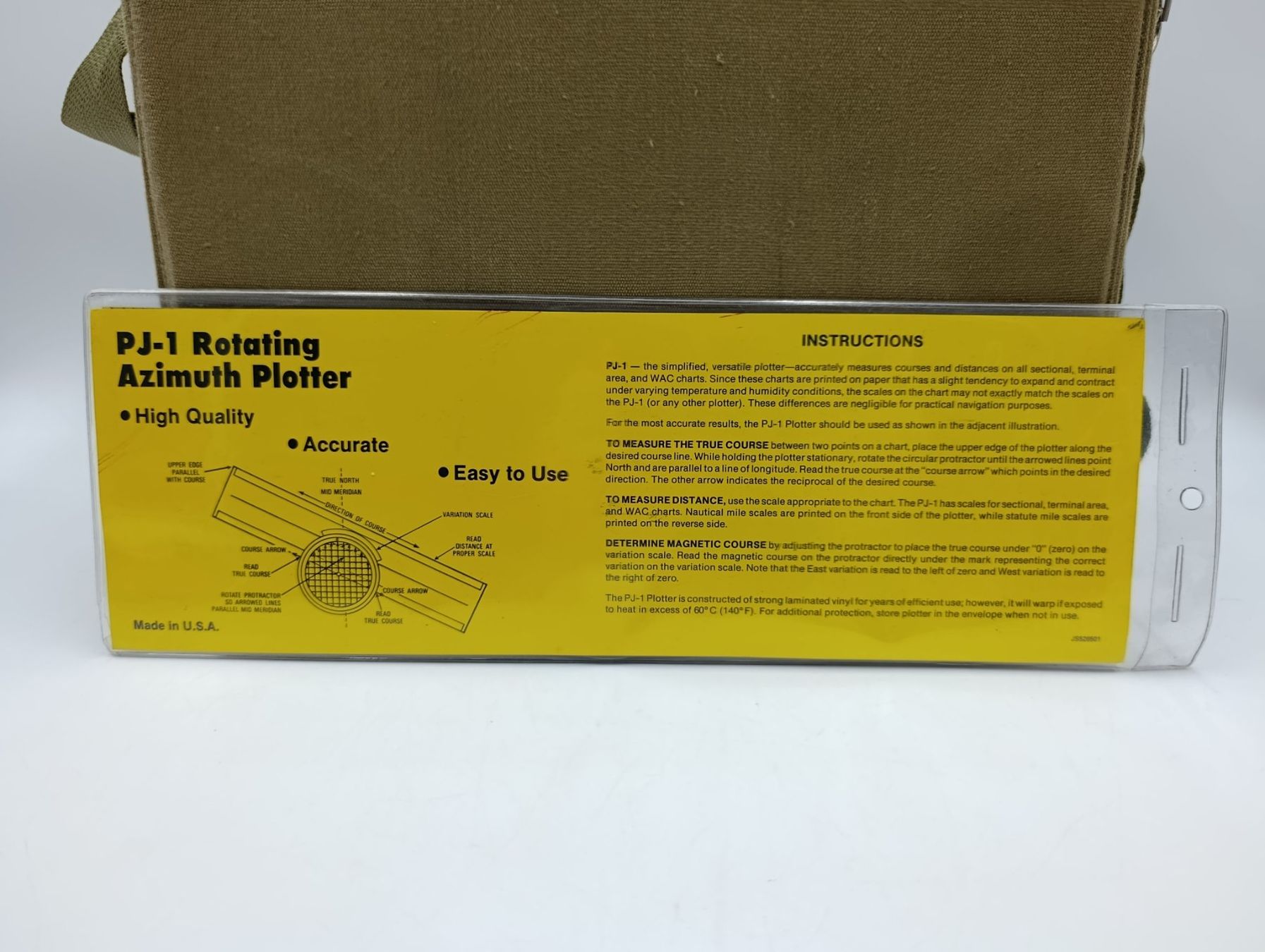 Misurare: Jeppesen PJ-1 Rotating Azimuth Plotter – Usato da Wil SG venduto da Donaldus 1