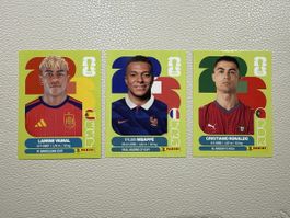 Panini Sticker WM 2026 Yamal - Mbappé - Ronaldo