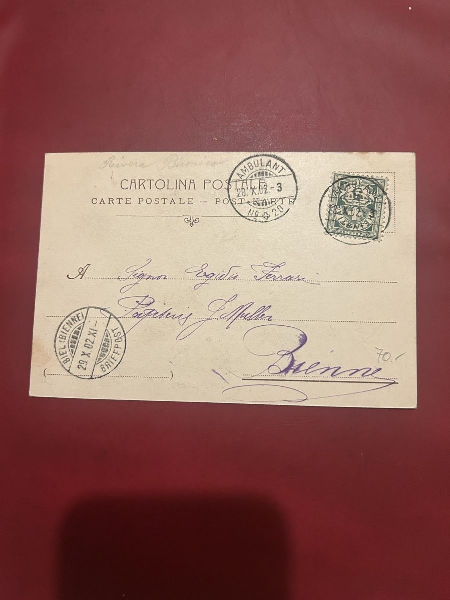 Cartoline postali: Capolago Contrada Maggiore 1902 – Usato da Breganzona venduto da Milesbo 1