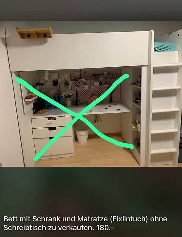 Betten: Bett von Ikea SMÅSTAD – Gebraucht aus Horriwil von Niiiiiiikkkaaa