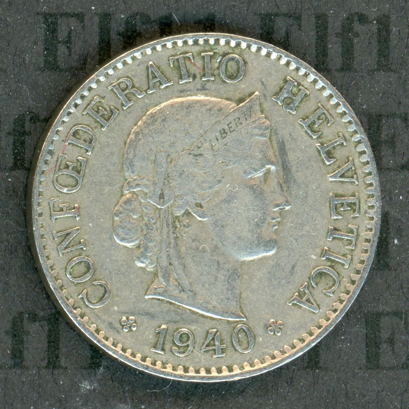 Tutti le monete: CHF___0.05 1940 ss-vz 5 Rappen – Usato da Widnau venduto da Elf11