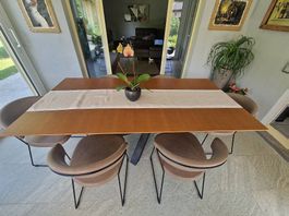 Tavolo da pranzo 200 x 80 con 6 sedie 