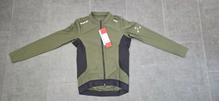 Velotrikot langarm - Rion olivegrün/schwarz, Gr. S