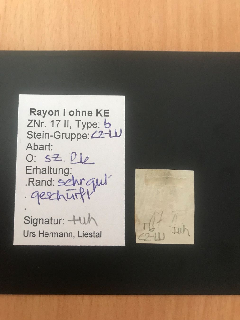 Tous les timbres: Rayon 17 II hellblau - C2 mit Kleinattest – D'occasion à stäfa par brandy66 1