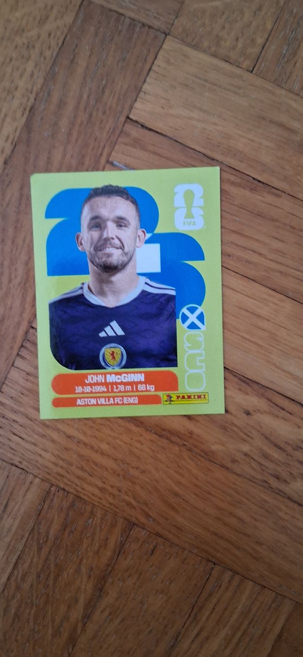 Panini Sammelbilder & Trading cards: WM- Panini 2026  Sticker John McGinn – Gebraucht aus Zürich von Pryter