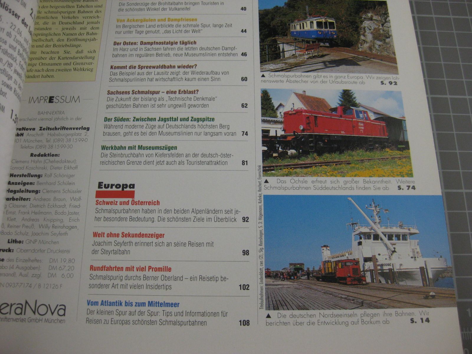 Bücher: Heft: Schmalspur Bahn-Atlas – Gebraucht aus Malters von Marosko 2
