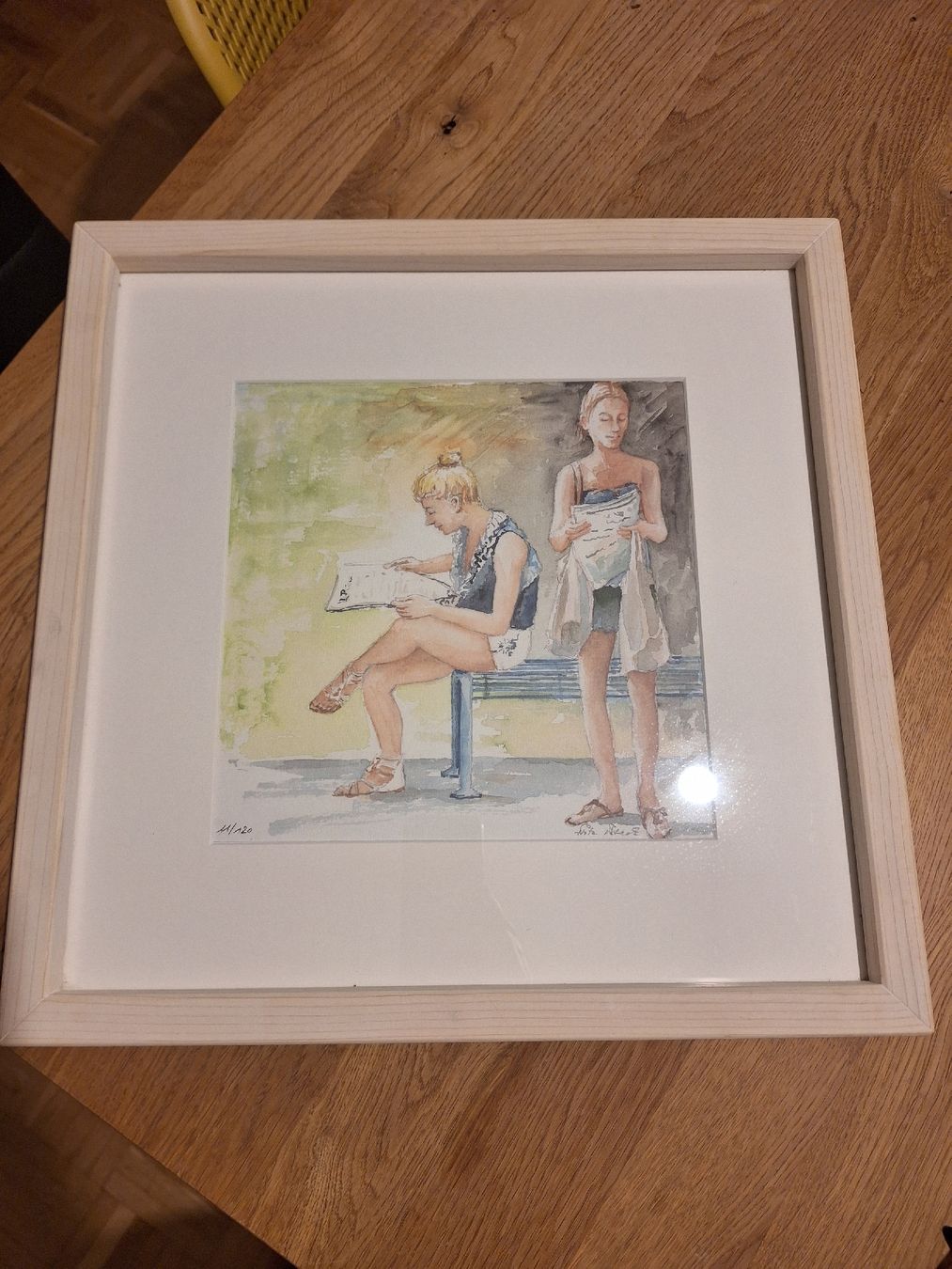 Cornici: Bild mit massivem Holzrahmen, 42,5x42,5x3,5cm – Nuovo (secondo la descrizione) da Aarau venduto da Chillkrot