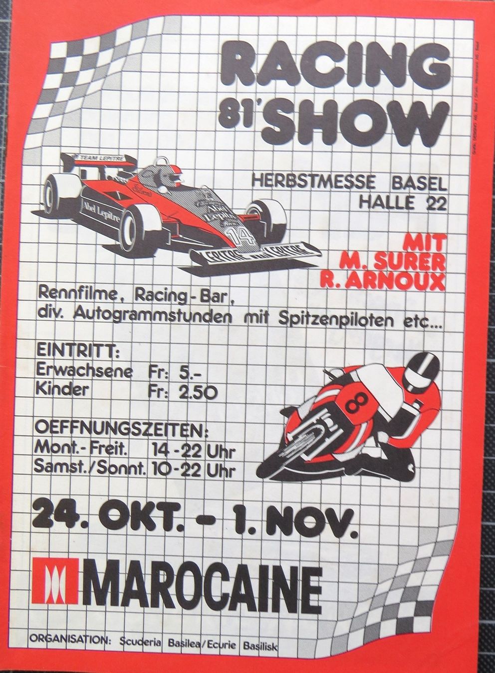 Documenti: Orig. Programm Racing Show Basel von 1981 – Usato da Ettingen venduto da campione_1