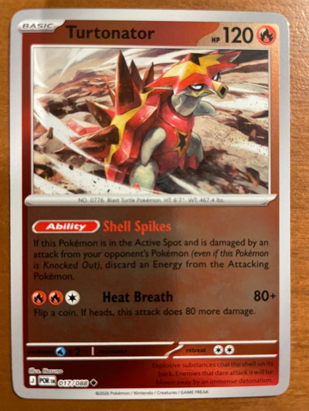 Pokémon Carte collezionabili: Pokemon Turtonator Reverse (Versand gratis) – Nuovo (secondo la descrizione) da Chur venduto da Angerson