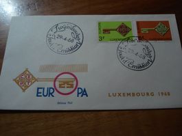 FDC, 1968 Luxemburg, ungelaufen