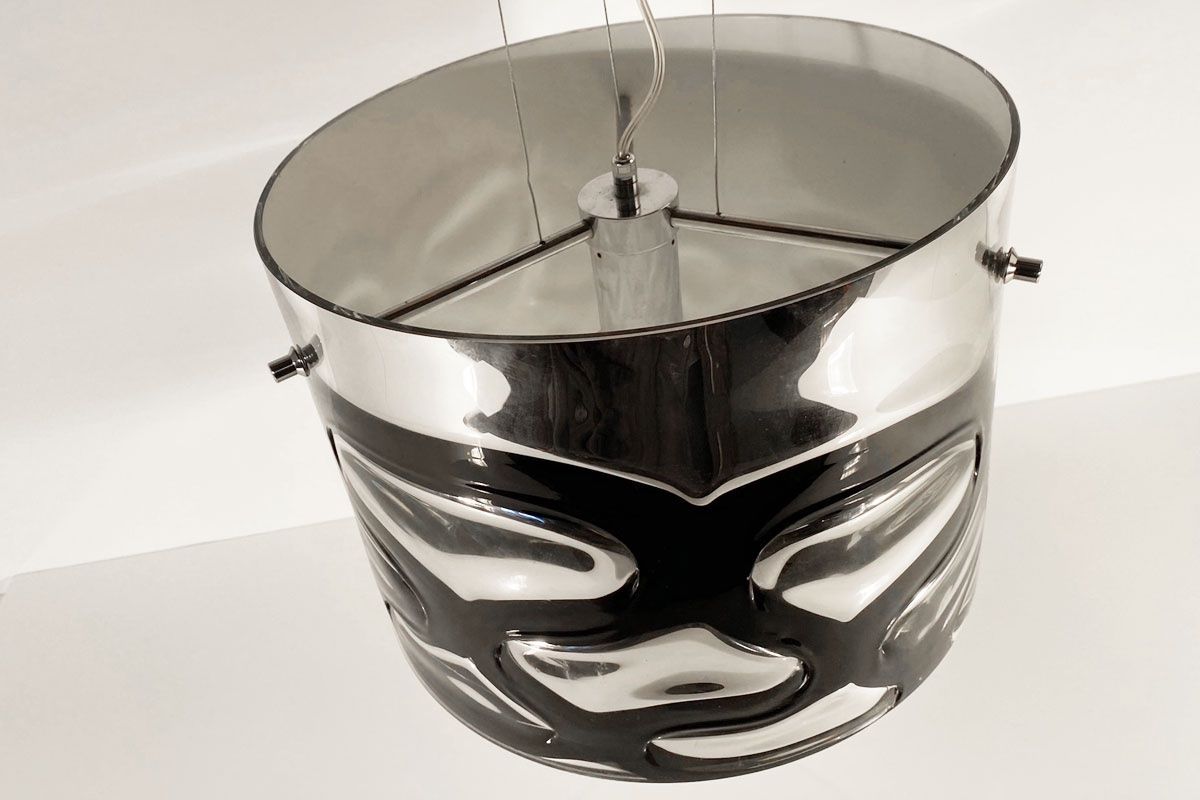 Kronleuchter & Deckenlampen: Glas Hängelampe Leuchte Alos Chrom schwarz – Gebraucht aus Ballwil von ClassicGallery 5