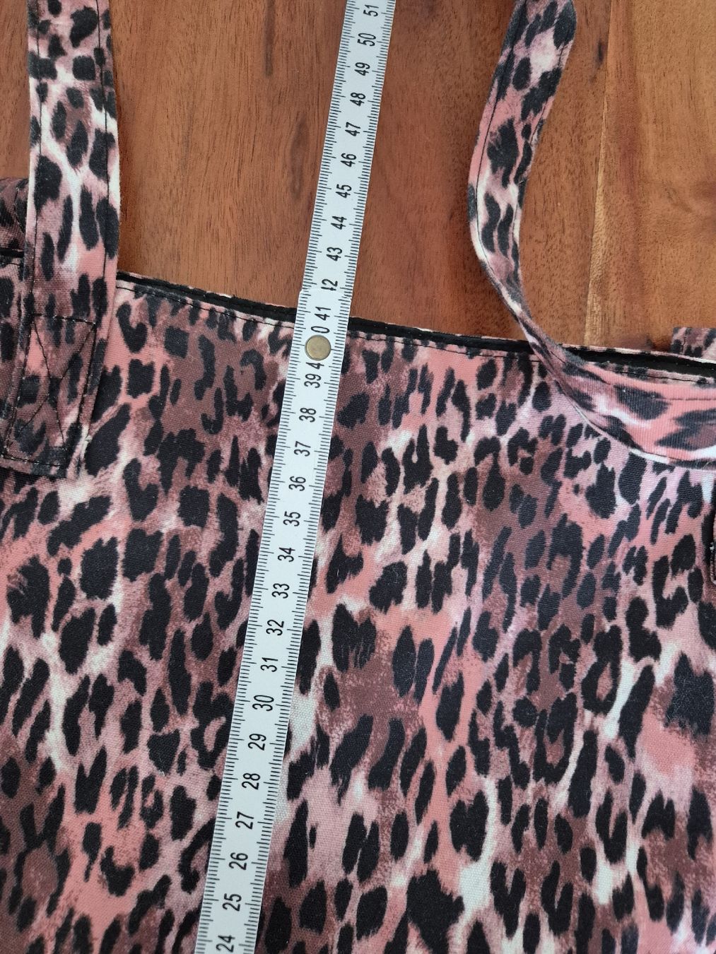 Hunkemöller Borse da donna: Hunkemöller Leopard Muster Strandtasche, rosa – Usato da Kollbrunn venduto da mela_nie 1