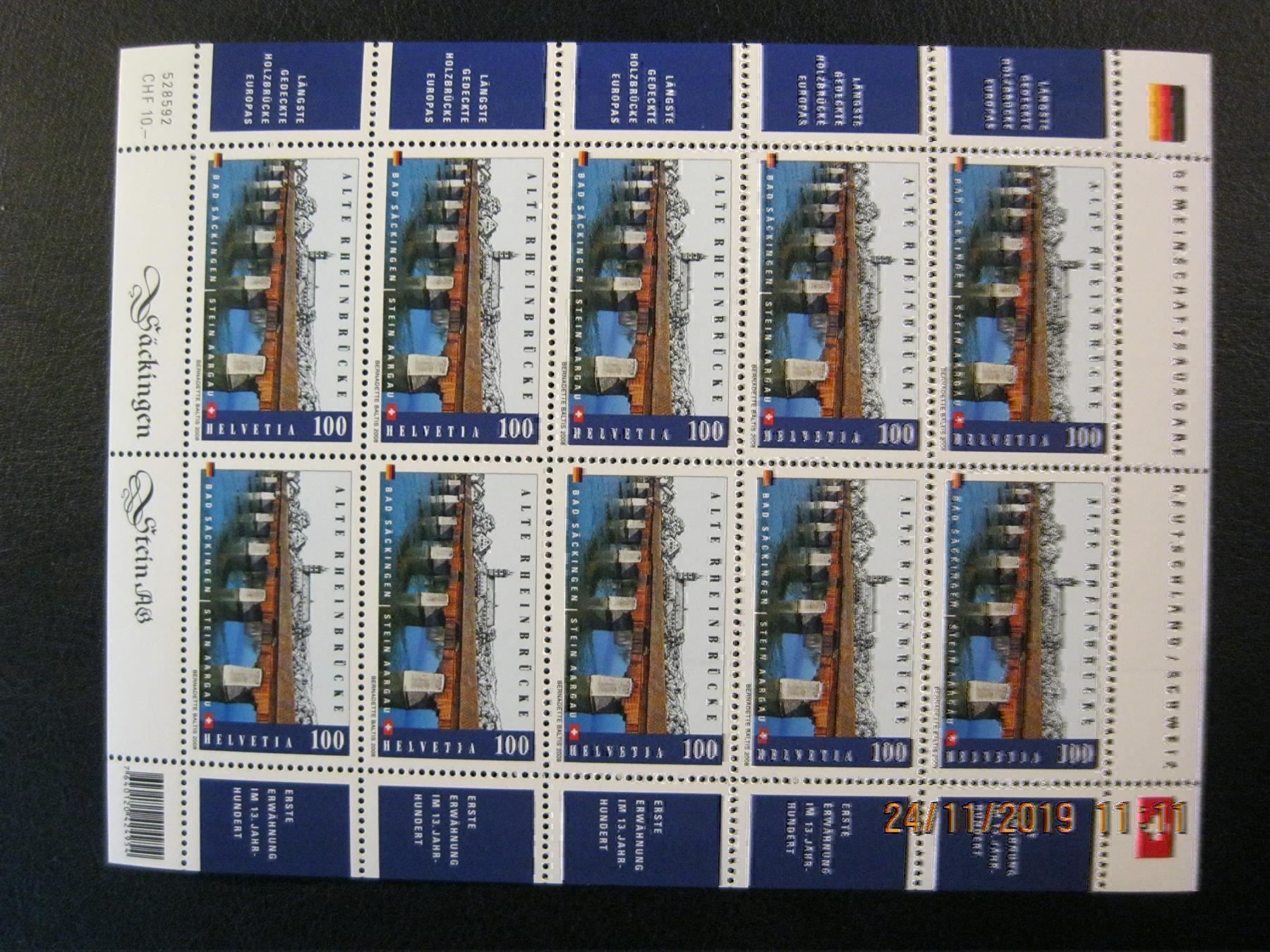 Alle Briefmarken: 2008 Bad Säckingen Kleinbogen Postfrisch – Neu (gemäss Beschreibung) aus Affoltern am Albis von Andrezc