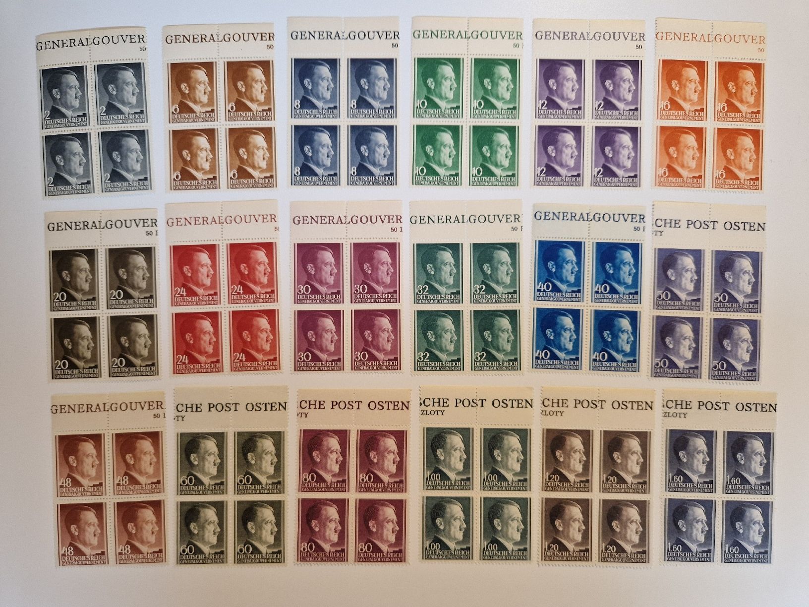 Tutti i francobolli: Deutsches Reich Adolf Hitler Briefmarken postfrisch – Nuovo (secondo la descrizione) da St. Gallen venduto da Enrico_SG