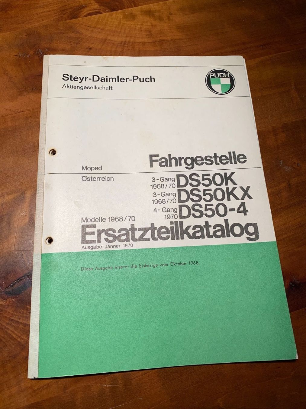 Bücher: Ersatzteile Katalog, Steyr Daimler Puch – Gebraucht aus Böttstein von MissJaguar