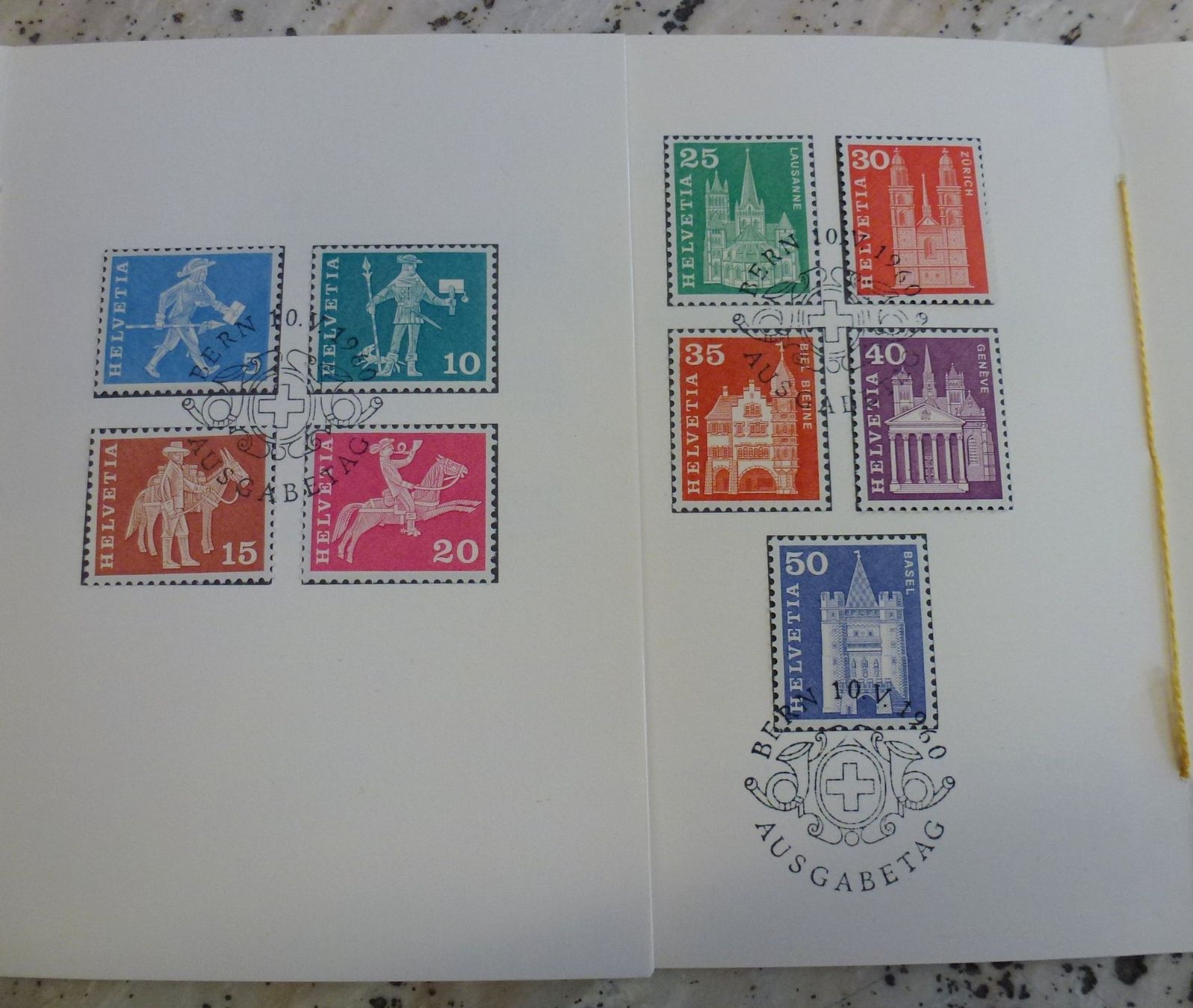 Alle Briefmarken: Sammlung FDC Postgeschichte-Baudenkmäler 1960 – Gebraucht aus Walkringen von Casablanca777 8