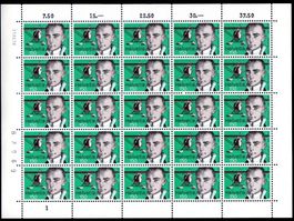FLUGPIONIER WALTER MITTELHOLZER BOGEN ** POSTFRISCH ** - CL5