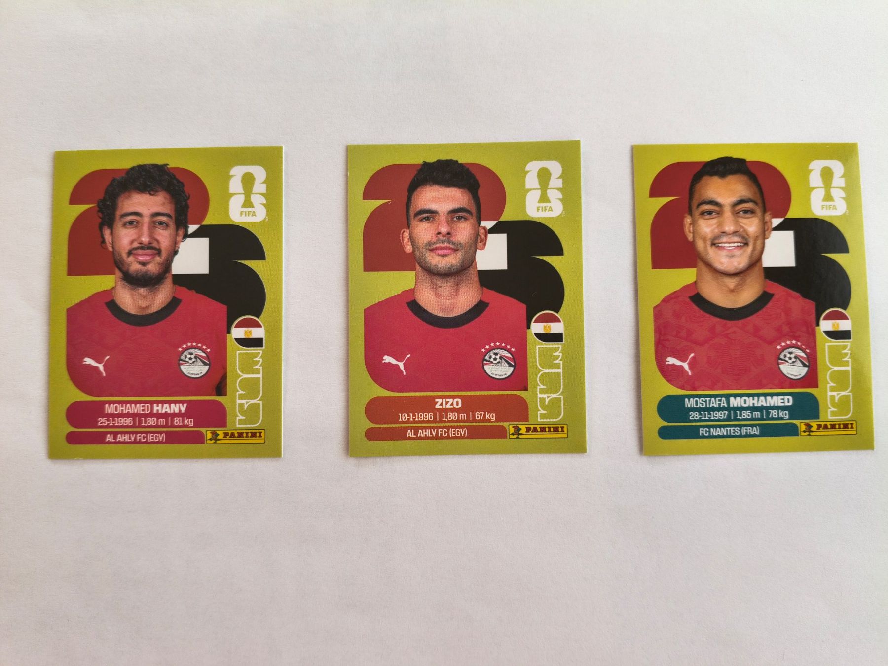 Panini Sammelbilder & Trading cards: W Cup 2026 Egypte N°3, 11, 18 – Neu (gemäss Beschreibung) aus Fontainemelon von cathare67