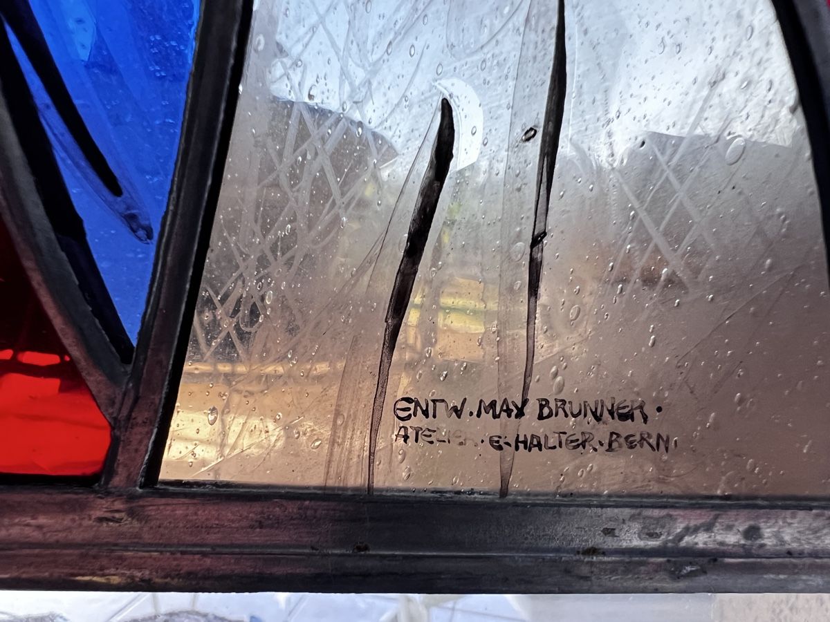 Sonstige Antiquitäten & Kunst: Atelier Halter Buntglas Fenster Schmied – Gebraucht aus Neuenegg von Magosaurus 1