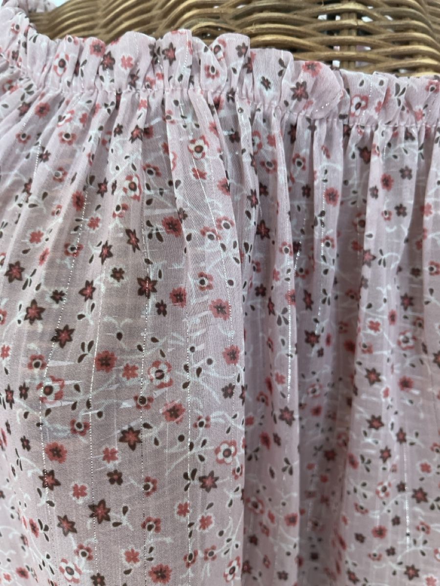 Camicette: Bluse mit Blumenmuster, Silberstreifen, 38 – Usato da Solothurn venduto da Bobesch08 1