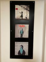 Banksy Kunstdrucke auf Leinwand, 3er Set, Wanddeko