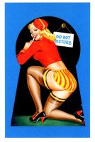 Postkarte "Pin-up".