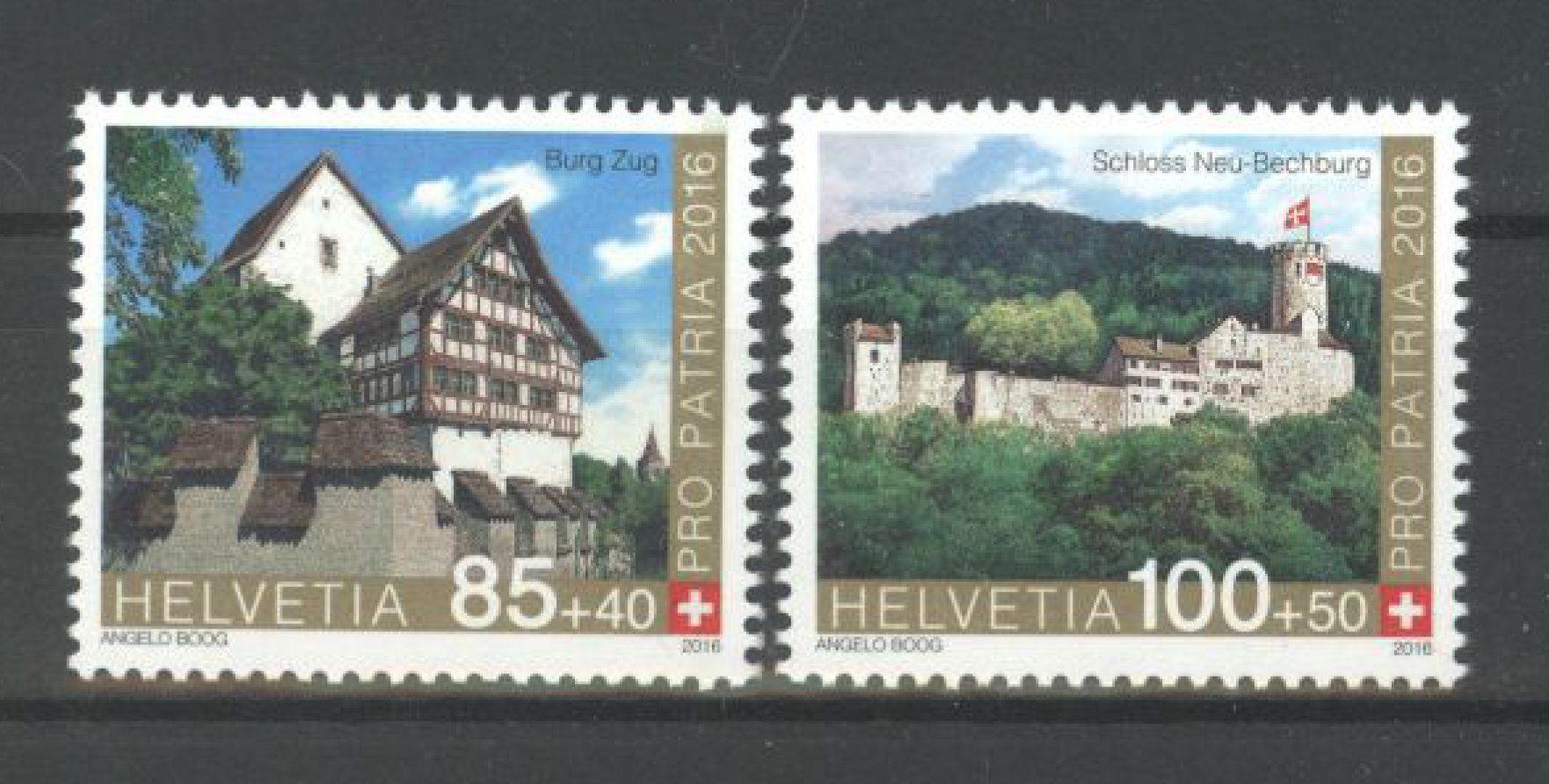 Alle Briefmarken: 2016, Pro Patria ** – Gebraucht aus Willisau von Vollstempel