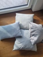 4 Zierkissen mintgrün
