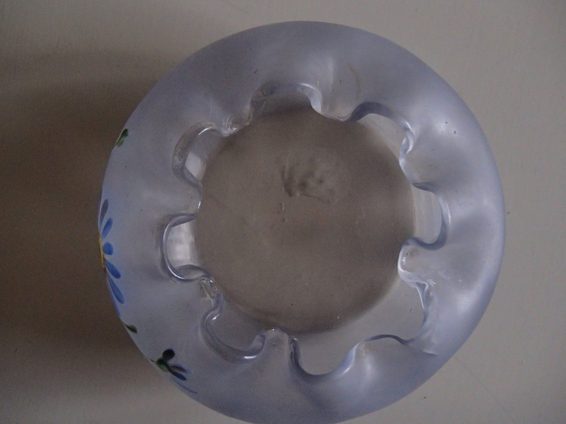 Portacenere: Glas Aschenbecher Margeriten handgemalt – Usato da Schöfflisdorf venduto da pullux 2