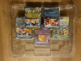 6 originale Pokémon GX/EX Karten in Box