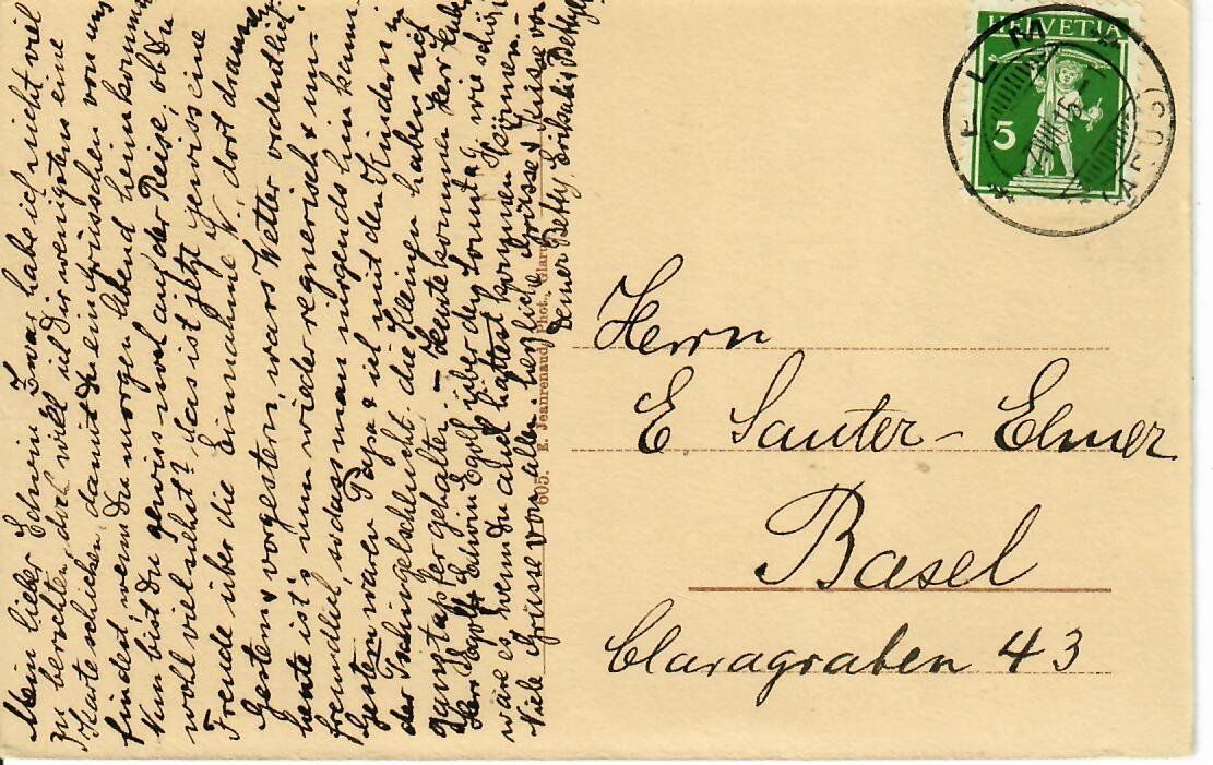 Cartoline postali: Elm 1915 – Usato da Hochdorf venduto da Ziegel-16 1