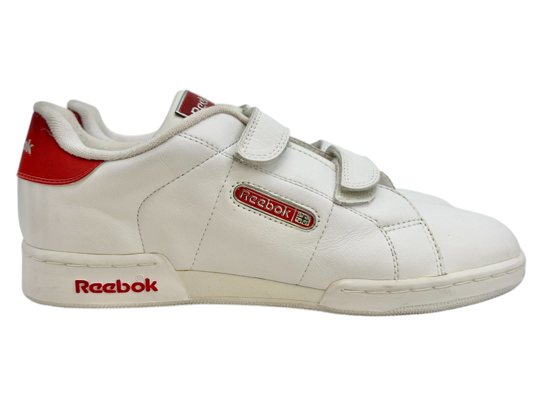 Reebok Herrenschuhe: Reebok - Baskets blanches en cuir - Pointure 38 – Gebraucht aus Morges von Novantica 5