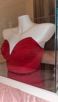 Damen Korsett Top Rot Herzusschnitt