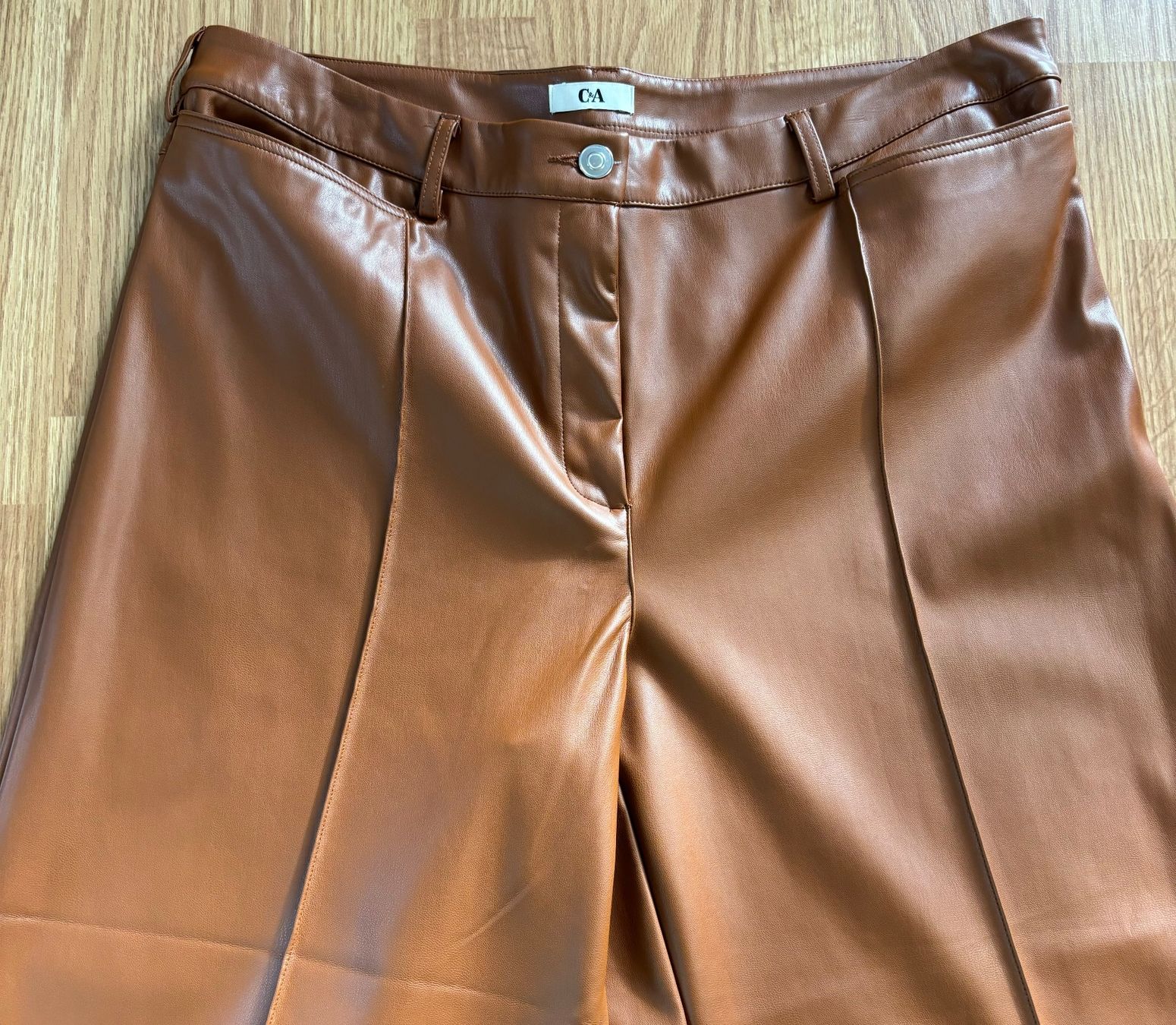 C&A Pantalons: C&A Leder Hose Braun | NEU – Neuf (Voir description) à Suhr par twt_gb7n 1