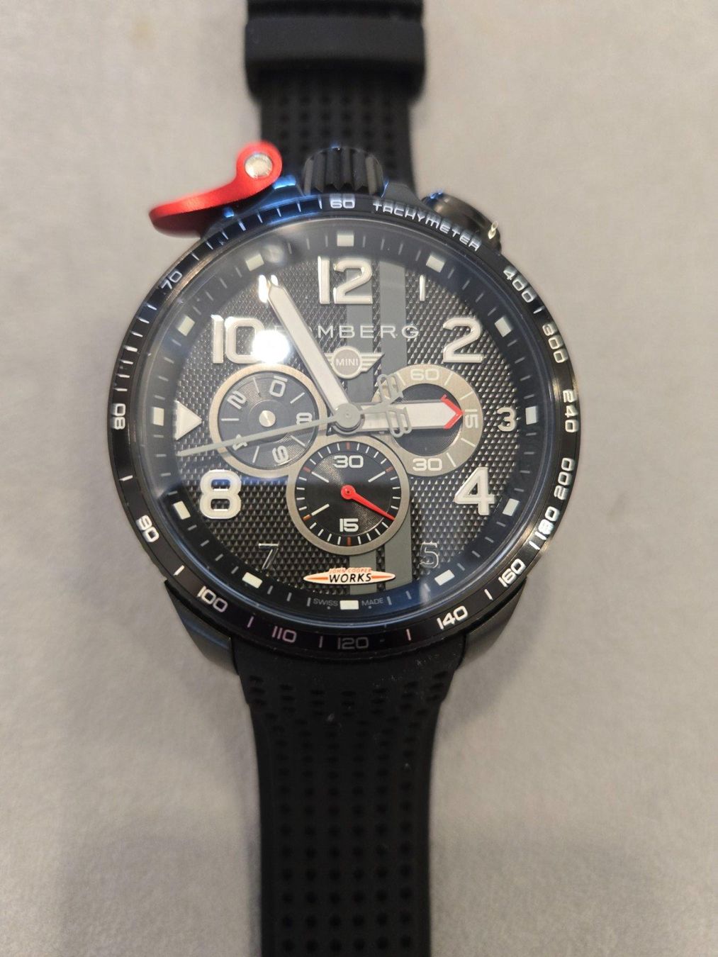 Bomberg Orologi: Mini Cooper Works Uhr von Bomberg – Nuovo (secondo la descrizione) da Chabrey venduto da Horology 1