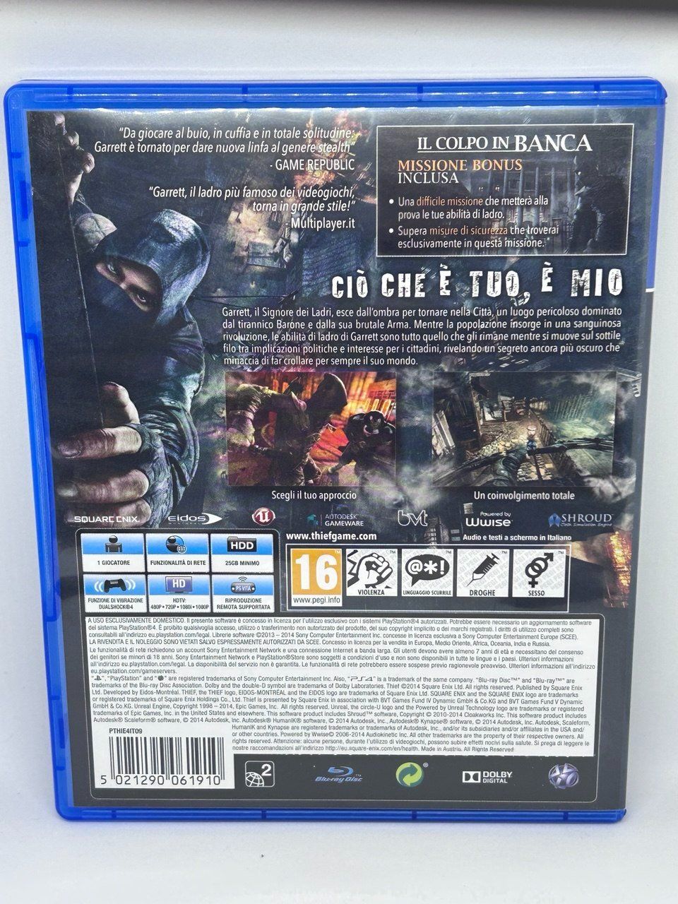 Sony Giochi: Thief per PlayStation 4 – Usato da Giubiasco venduto da LorisVale 1