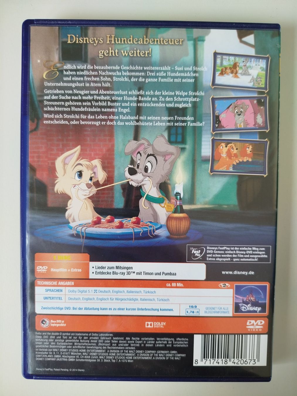 Tutti i DVDs: DVD Susi & Strolch 2 – Usato da Pully venduto da Odonaldduck 1