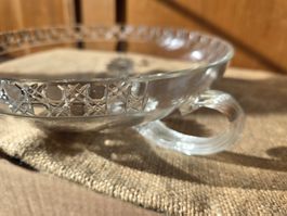 1 grosse Kristall Glas Schale - 24 x 7 cm Dessert Schüssel