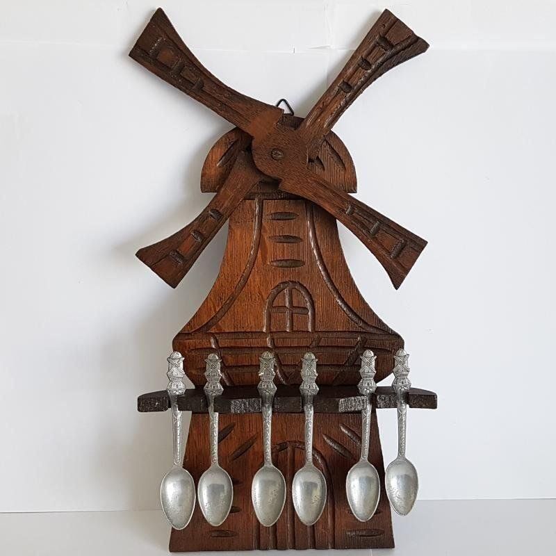 Tutte le decorazioni: Löffelhalter Windmühle Holz um 1930 – Usato da Kaltbrunn venduto da Lexus3