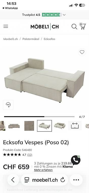 Sofas: Sofa mit Schlaffunktion – Gebraucht aus  von  3