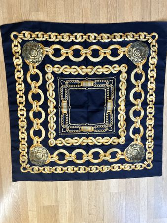 Scarf (looks like Hermes print) (not Hermes)