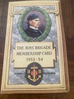 The Boys Brigade Mitgliedskarte 1953-54 gebrauchter Zustand
