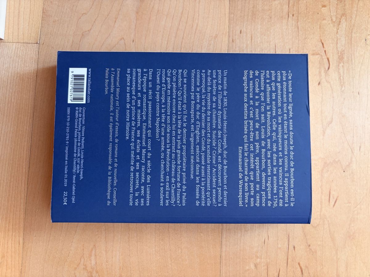 Bücher: Livre Le dernier des Condé – Neu (gemäss Beschreibung) aus Lavigny von Lea_9rxv 1