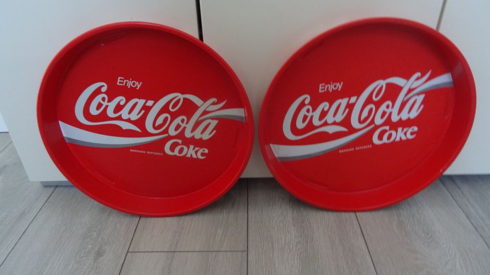 Servierplatten: 2 Coca Cola Serviertabletts, Vintage, Kult, Sommer! – Gebraucht aus Ehrendingen von CHMEX 3