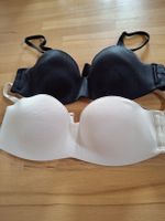 Victoria's Secret - 2 BHs, Schwarz & Beige, Grösse 70B