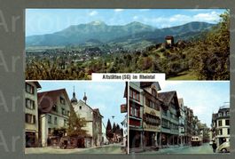 AK color Altstätten SG im Rheintal, 3-fach-Multibild ≈ 1970