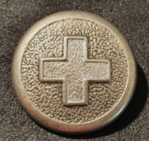 CC859 - Alter Knopf Schweizerkreuz Militär oder Post PTT