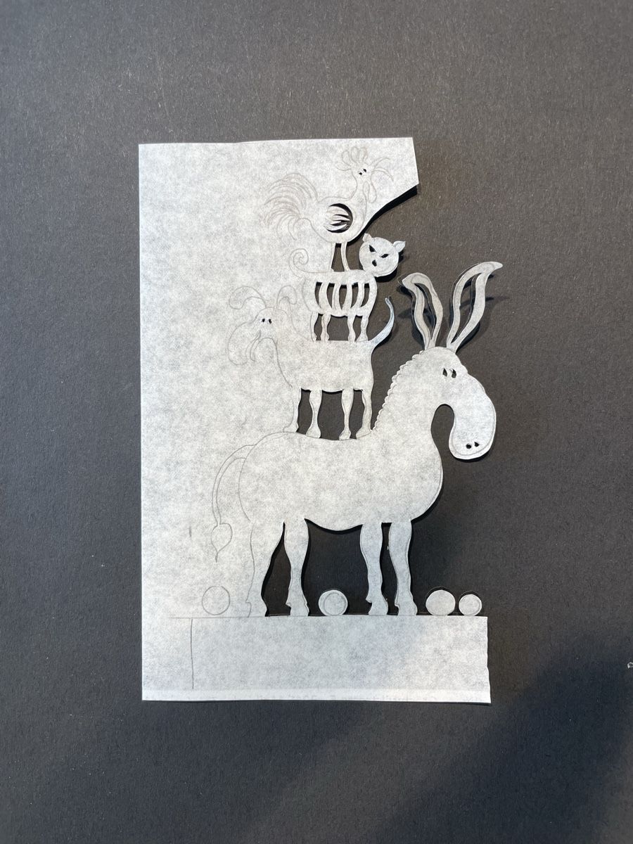 Grafiken & Lithographien: Scherenschnitt von Anita Buri – Neu (gemäss Beschreibung) aus Konolfingen von Bern-75 8