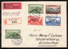1944 Pro Patria Satzbrief, 2.Tag "16.VI.44"